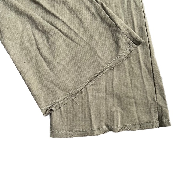ULTRA FLIRT ARMY GREEN HIGH WAISTED FLARED SWEATPANTS W/ POCKETS AND DRAWSTRING - Picture 3 of 7